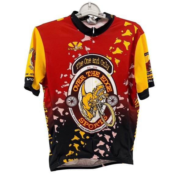 Voler Other - Voler‎ Over The Edge Sports Fruita Colorado Cycling Jersey Mens Large Red Yellow